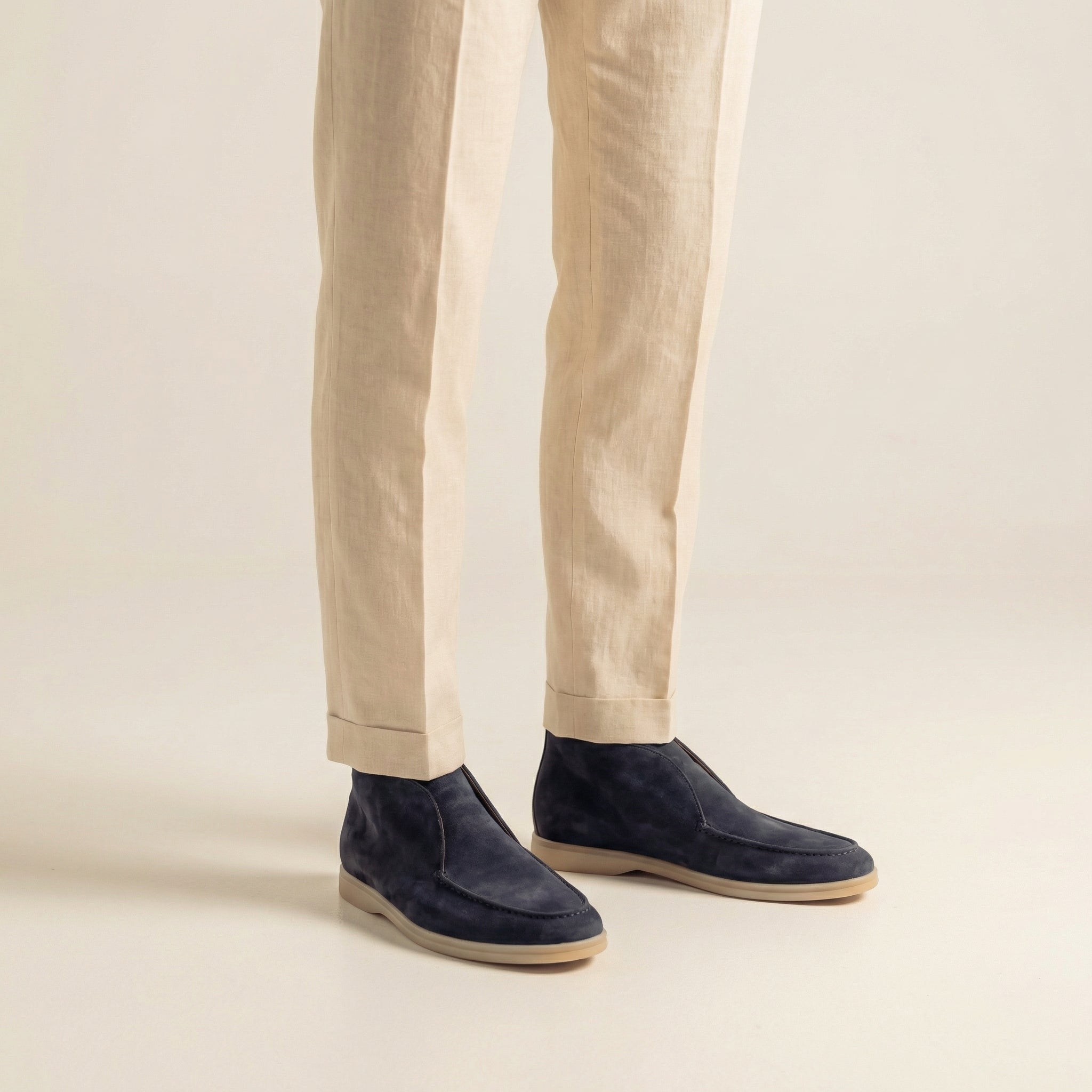 Heren Loafers Suede Hoog Formeel Casual