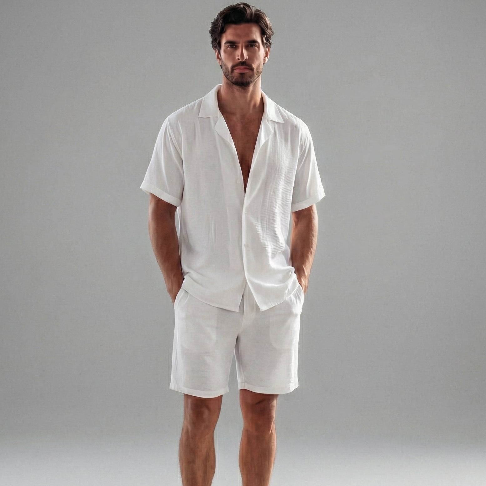 Heren Short Sleeve Set Zomer Casual Korte Mouwen