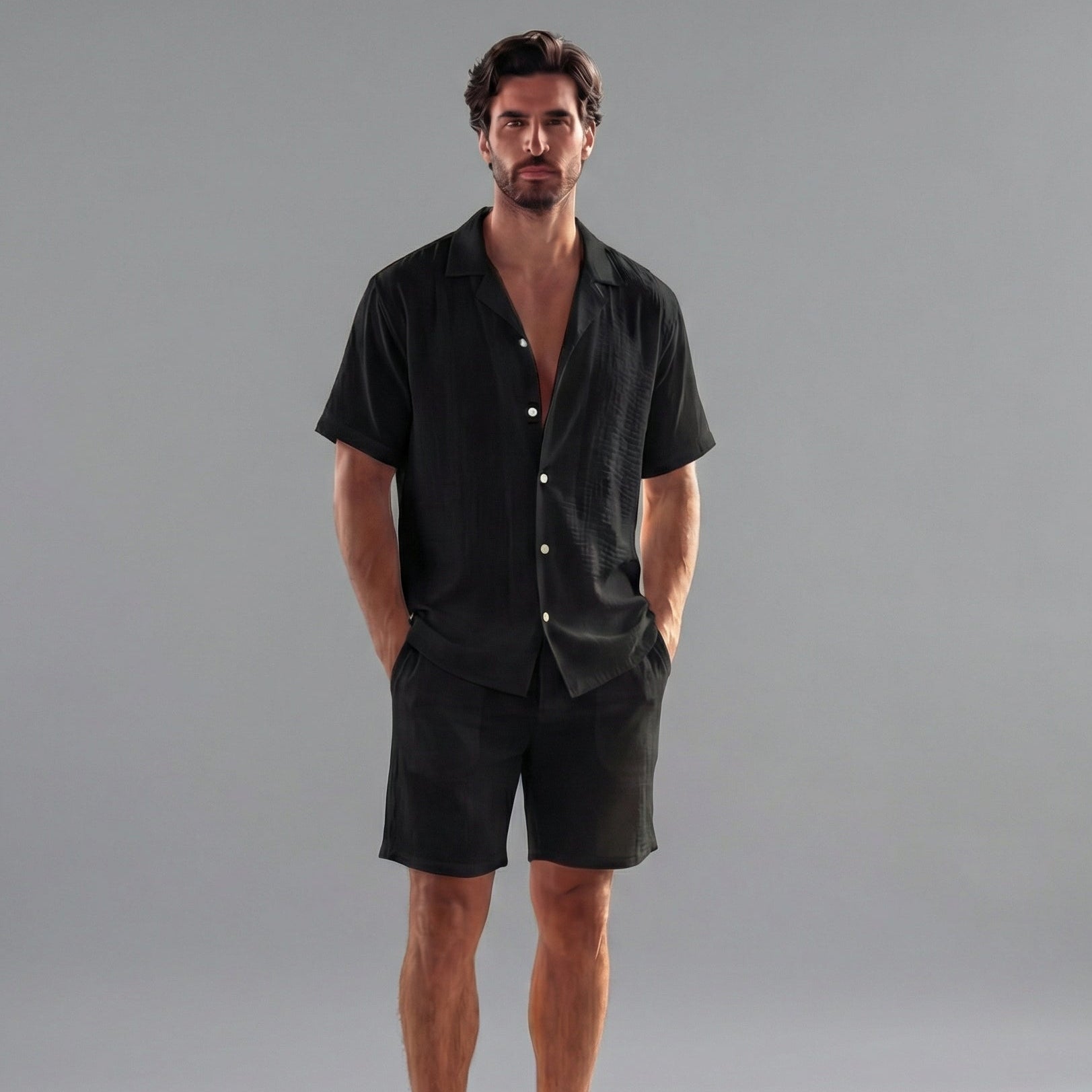 Heren Short Sleeve Set Zomer Casual Korte Mouwen