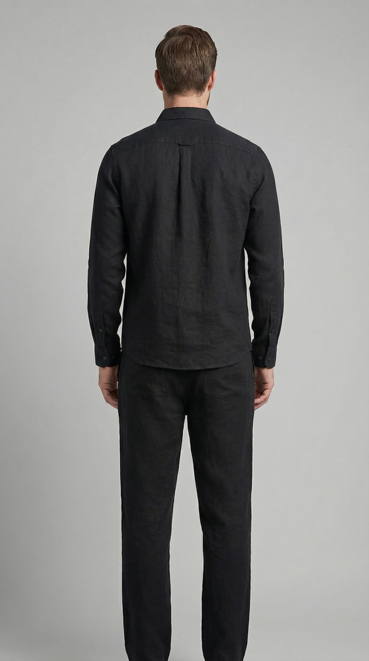 Herenset Shirt Pantalon Slim Fit Zomer