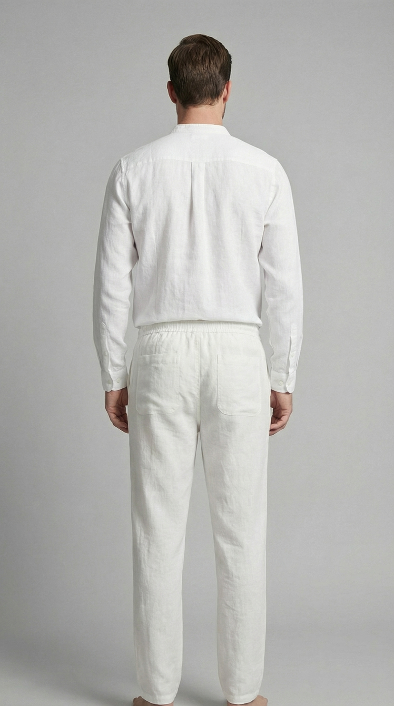 Herenset Shirt Pantalon Slim Fit Zomer