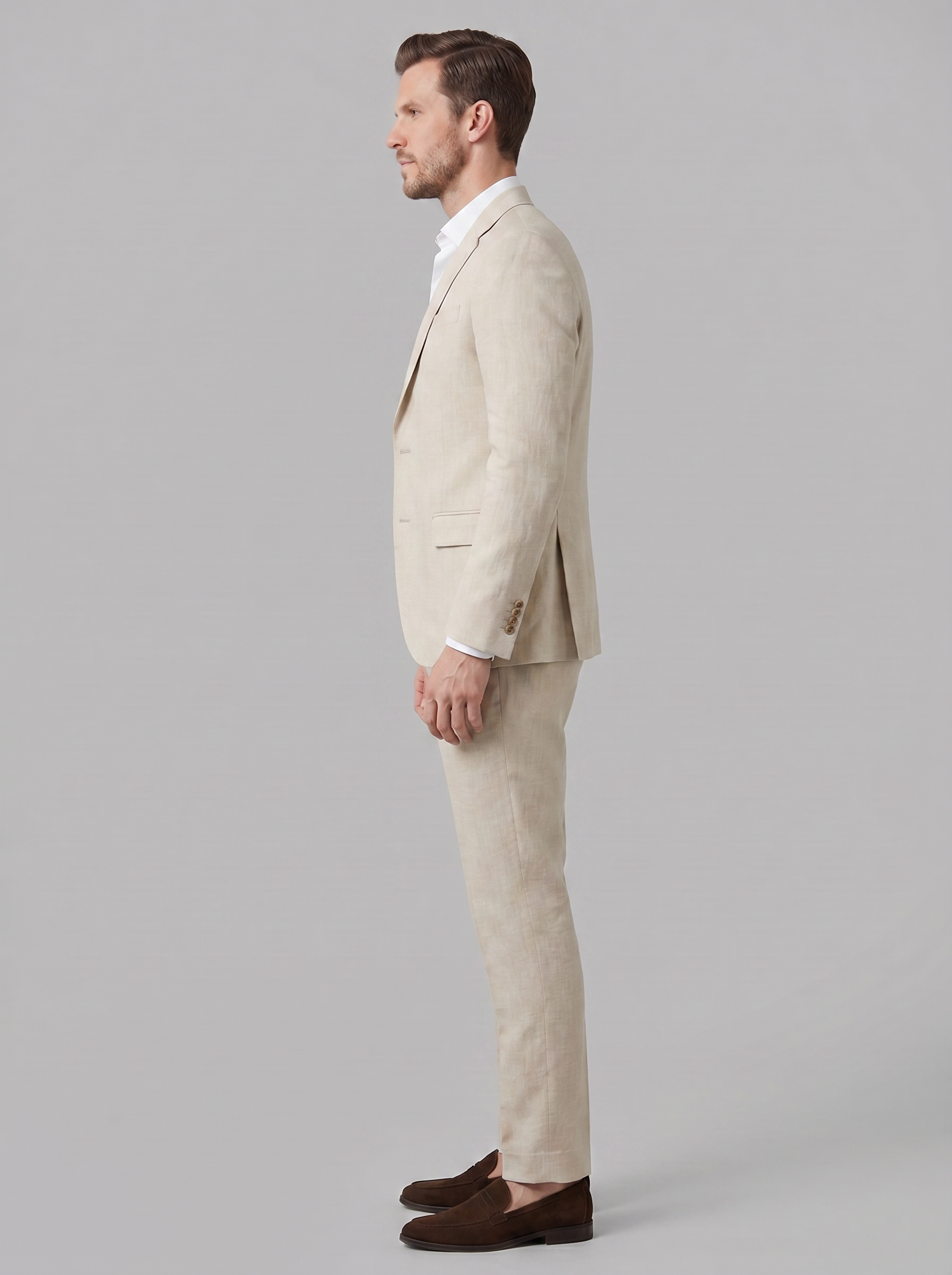 Pak Heren Bruiloft Tailored Fit Formeel Tweedelig
