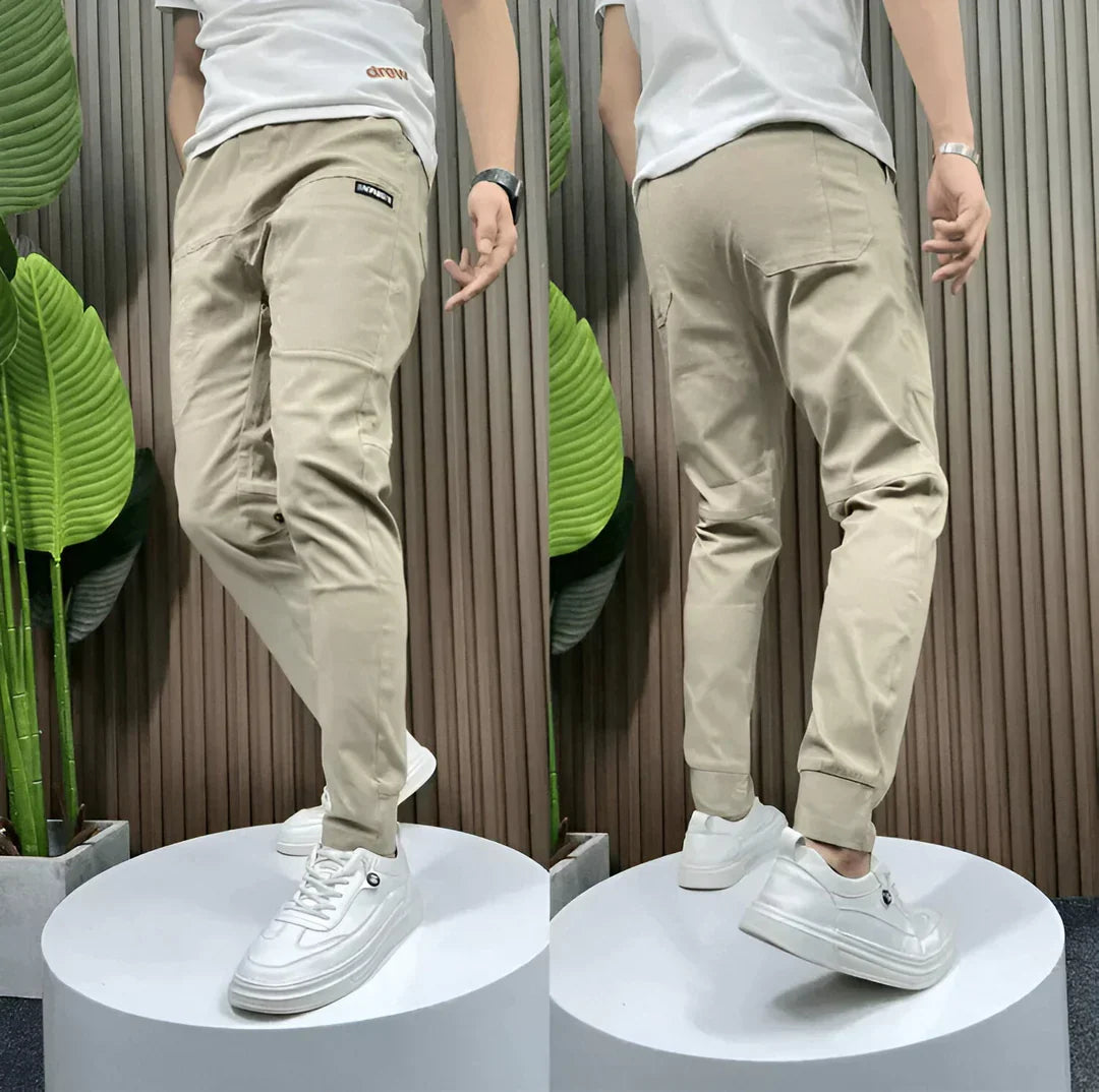 Heren Joggingbroek Tapered Fit Elastische Taille Casual Sport Thuis