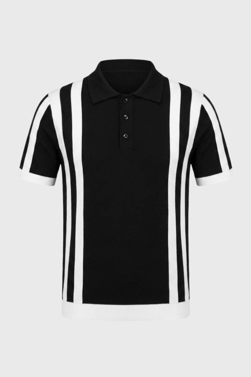 Polo Heren Regular Fit Gestreept Korte Mouwen Casual
