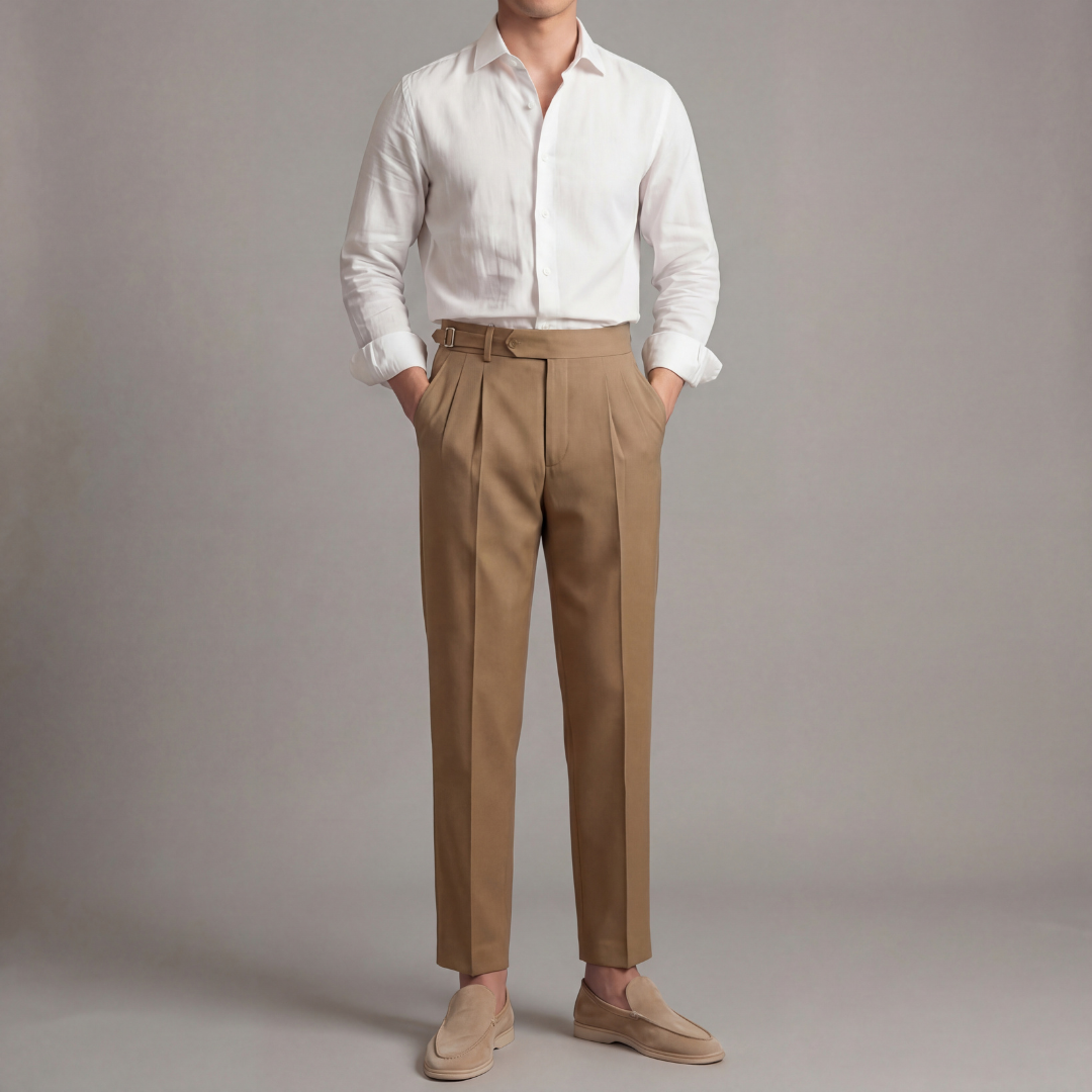 Tailored Fit Broek Heren Klassiek Formeel Kantoor