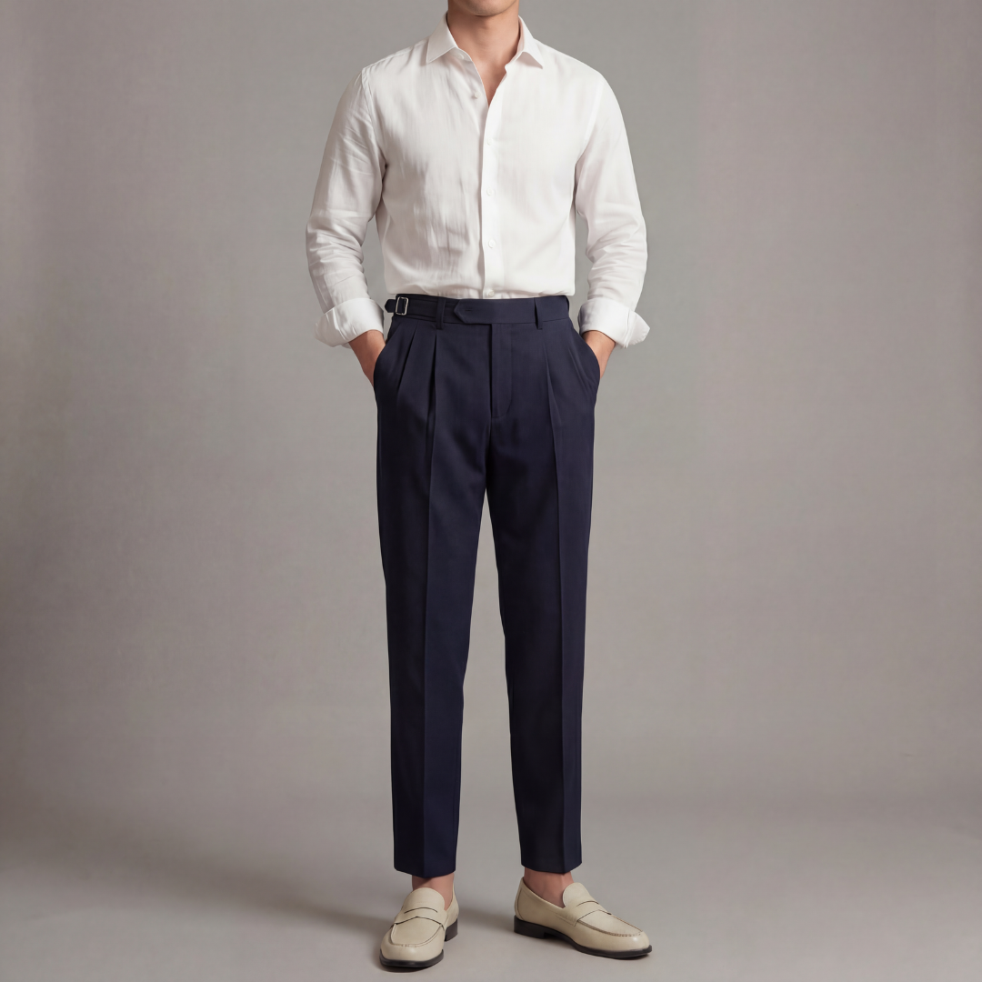 Tailored Fit Broek Heren Klassiek Formeel Kantoor