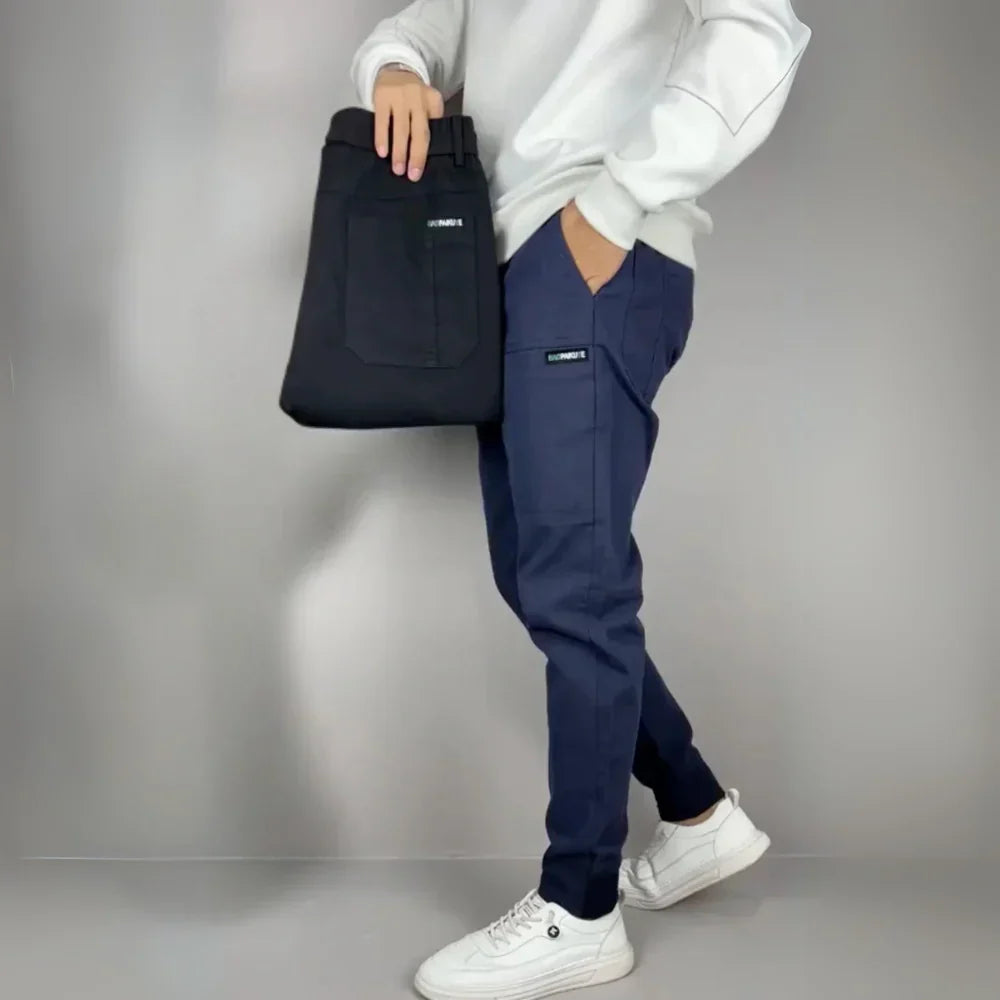 Heren Joggingbroek Tapered Fit Elastische Taille Casual Sport Thuis